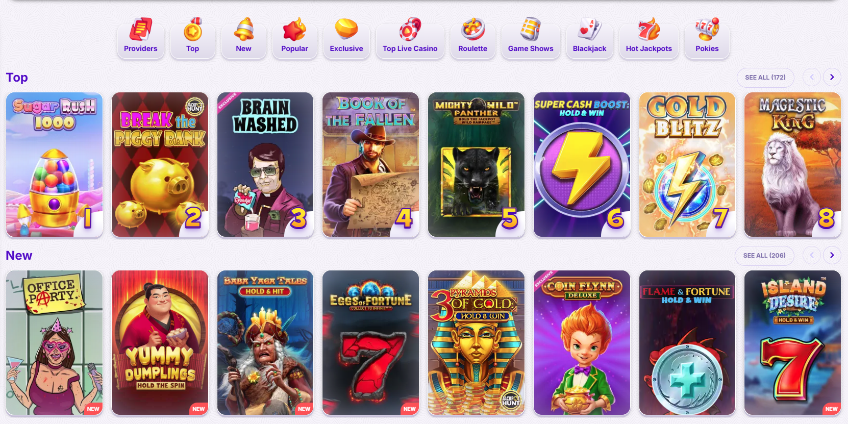 bacK of casino games