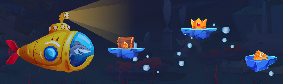 Tiburón en submarino