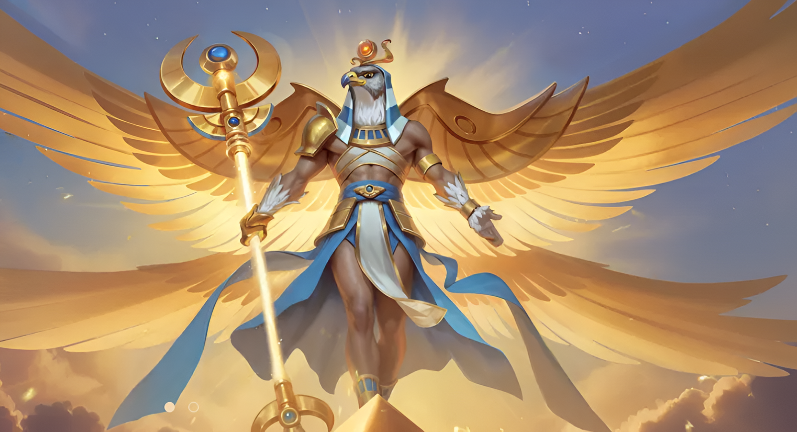 Winged god Ra